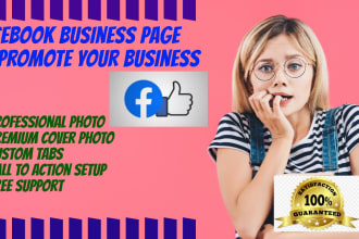 create and design facebook business page or fb fan page