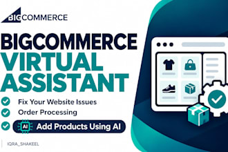 be your bigcommerce assistant virtual assistant VA