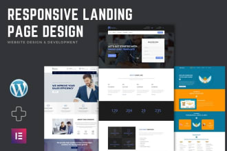 do wordpress elementor landing page design