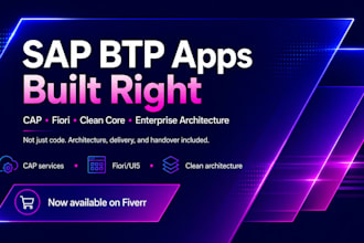build sap btp apps and extension with cap, fiori  and clean architecture