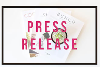 give you a brilliant press release template or upgrade for bespoke