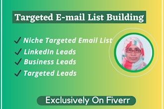 do data entry, lead generation, and niche targeted email list building