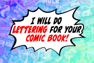 lettering for your comic book
