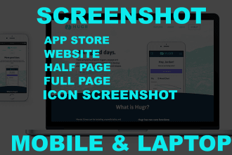 take screenshots app store and website
