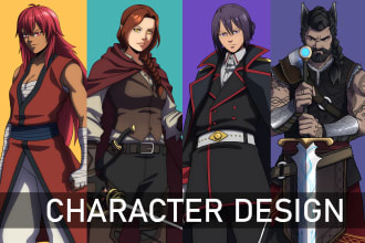 draw character design in anime style
