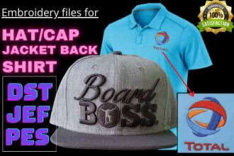 convert logo to embroidery digitizing file dst, pes, jef any image to dst, pes