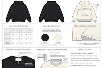create clothing teckpacks and apparel mockups