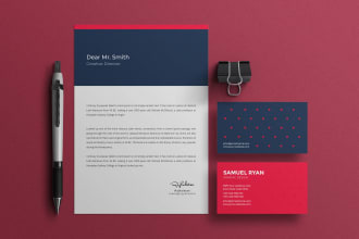 design business cards, letterhead and stationery items