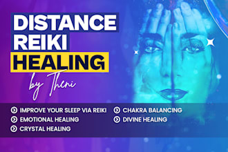 perform a distance reiki healing as a psychic spiritual coach