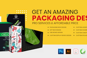 design professional packaging box and gift box, cbd boxes