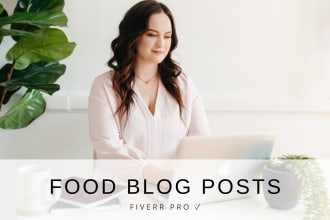 write an SEO optimized food blog post