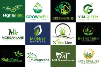 do lawn care landscape farm agriculture garden irrigation mowing business logo