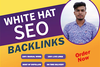 100 SEO manual link building do follow profile backlinks