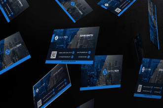 design professional unique business card or visiting card