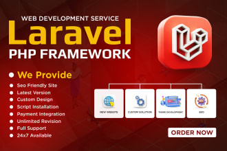 develop, fix or install any PHP laravel website