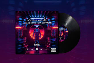 design music, mixtape single, podcast album cover artwork