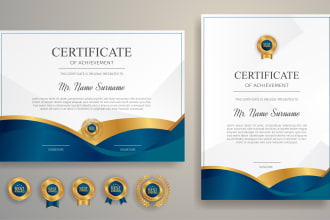 create ultra professional diploma certificate designs