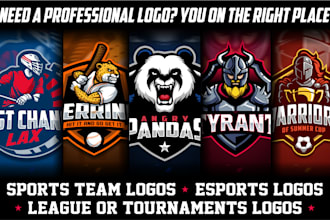 design awesome mascot logo for esports team or sports team