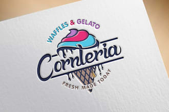 design food drink bbq bar bakery cafe and restaurant logo