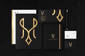 design a modern luxury logo and premium brand identity