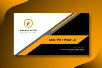 design modern company profile or portfolio  ppt presentation
