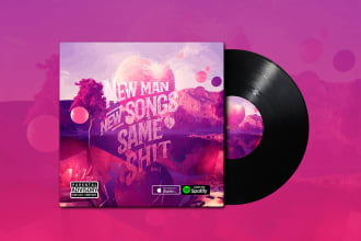 design music, mixtape single, podcast album cover artwork