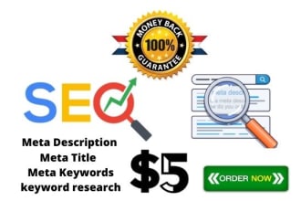 write SEO optimize title and meta description