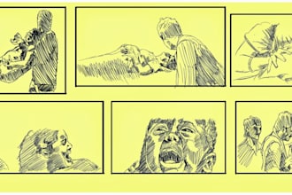 draw a professional storyboard for you