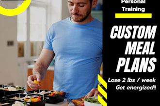 send a meal plan PDF with your ideal macros for toning
