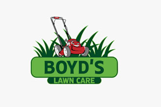 design lawn care and landscaping logo within 1 day