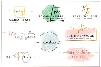 do 2 beautiful initial signature logo of your name
