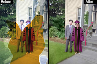 do professional photoshop editing, background remove, photo retouching, enhance