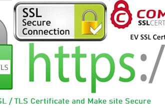 install SSL certificate for a security padlock on a website
