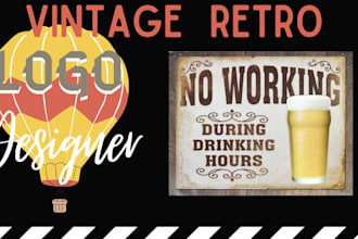 design awesome retro vintage logo