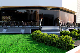 design your exterior place, in 3ds max
