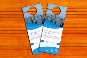 design perfect professional door hanger for you