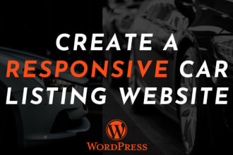 create car dealership website with responsive design