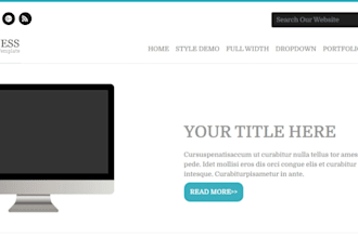 design creative website template