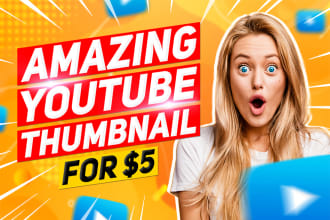 design amazing youtube thumbnail