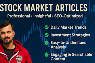write stock market and investment articles