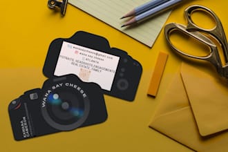 design different shape business cards