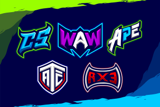 design text logo esport
