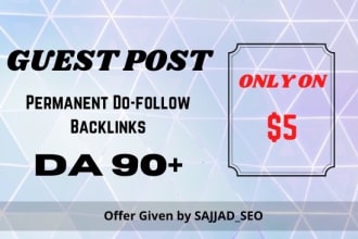 published guest post with permanent dofollow backlinks
