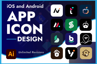 design a modern clean app icon logo
