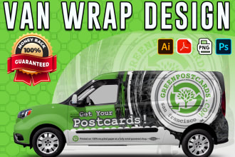 do platinum quality any vehicle wrap design van wrap design
