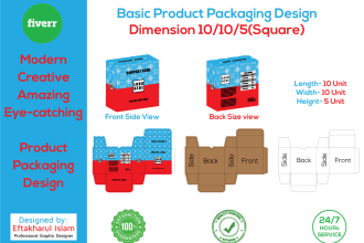 product label, amazing gift box, packaging design