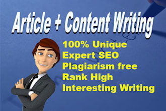 write articles for your websites and social media