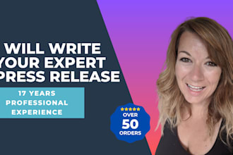 write you a kickass expert press release