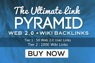 create Ultimate Link Pyramid with 50 Web Profiles and 1000 Wikis