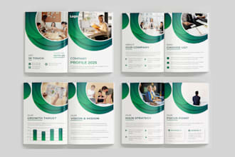 design eye catching  business brochure, company profile, annual report, catalog